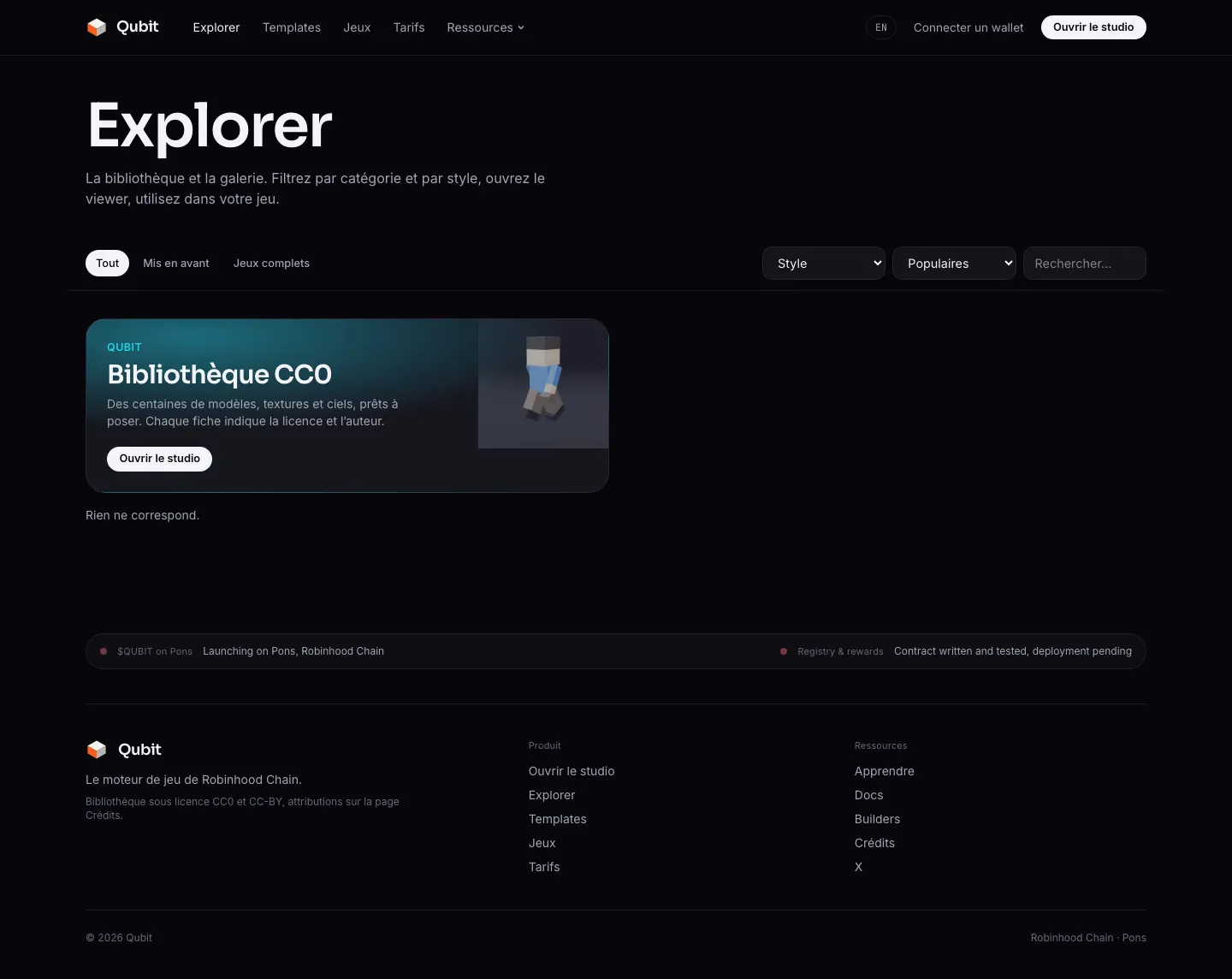 The asset explorer